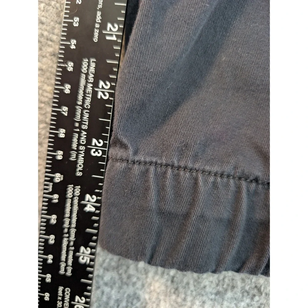 abercrombie kids cotton black jogger pants boys size 13/14 active casual stretch